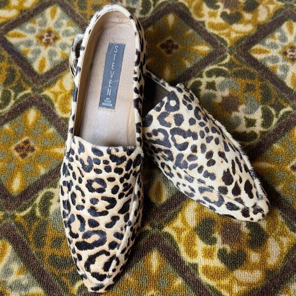 Steve‎ Madden Hailey Cheetah Fur Flats - Picture 8 of 9